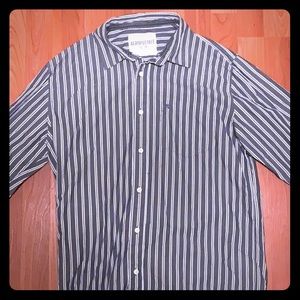 Long sleeve button up shirt.